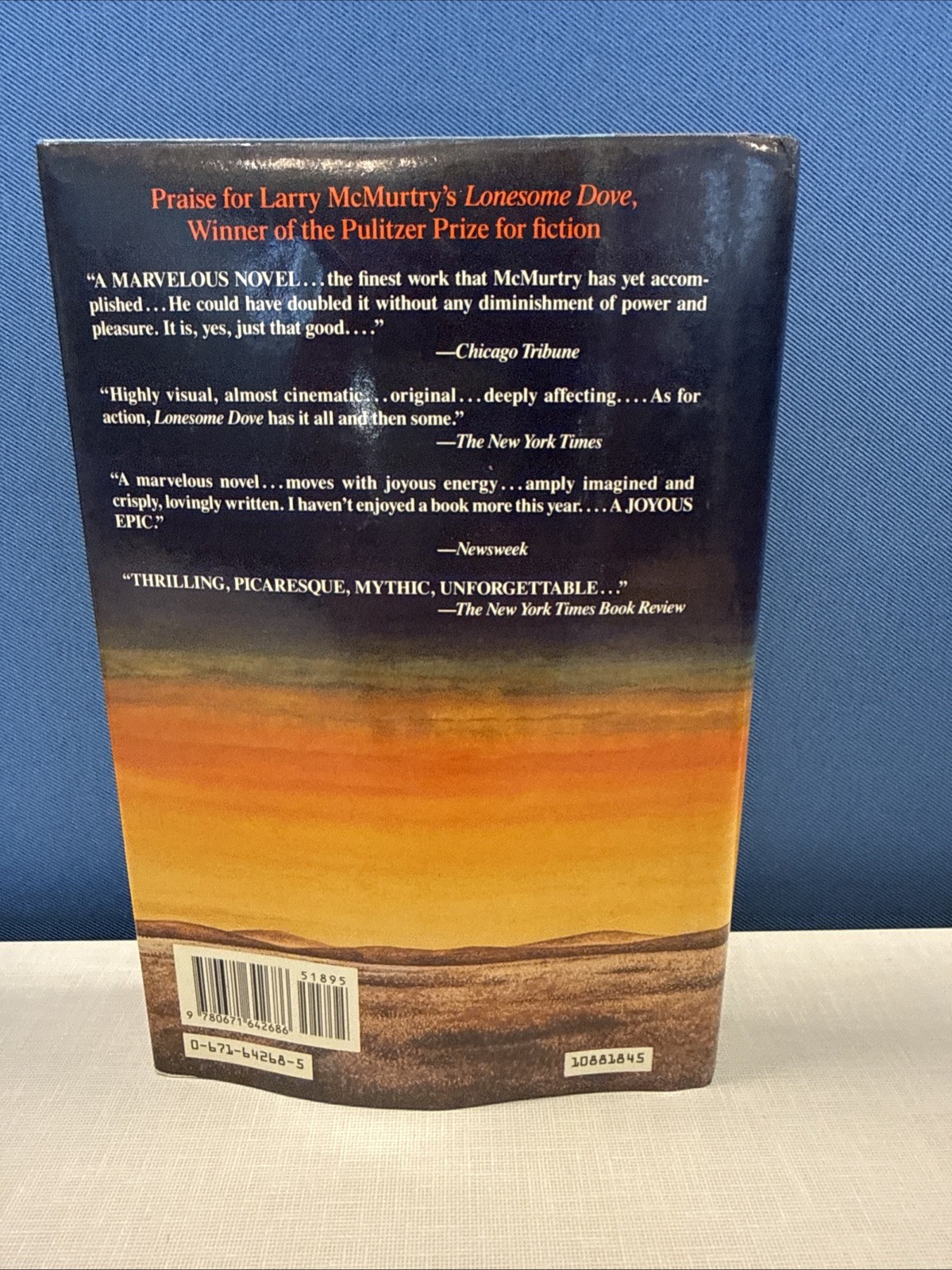 Anything for Billy by Larry McMurtry (1988) HC/DJ 1st Edition 1st Print Clipped
