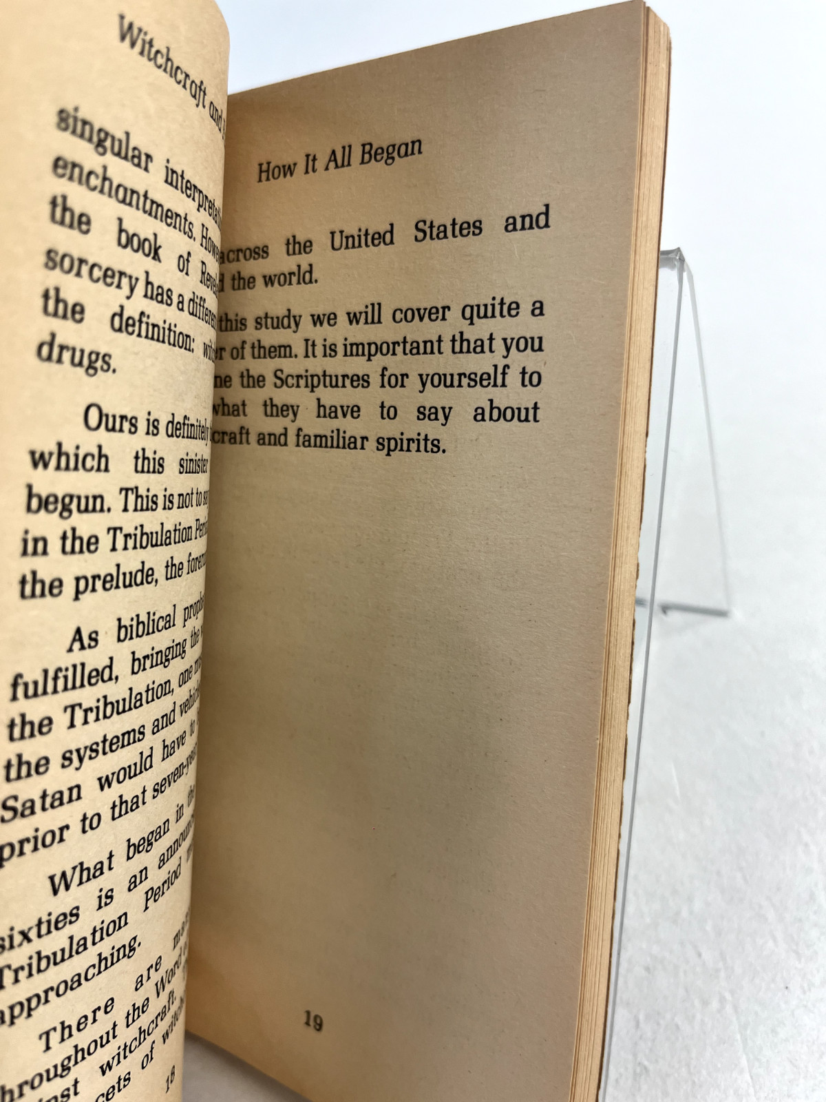 Witchcraft & Familiar Spirits Paperback by Hilton Sutton Vintage Book