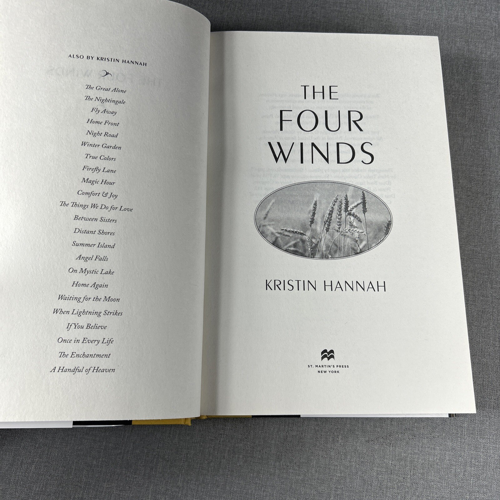The Four Winds by Kristin Hannah 2021 Hardcover Book HCDJ BOTM