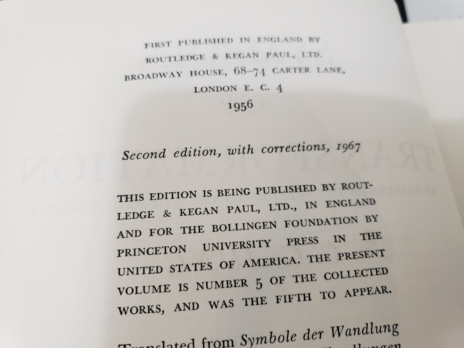 Collected Works of C.G. Jung – Partial Vintage Set Volumes 2 thru 17 — READ