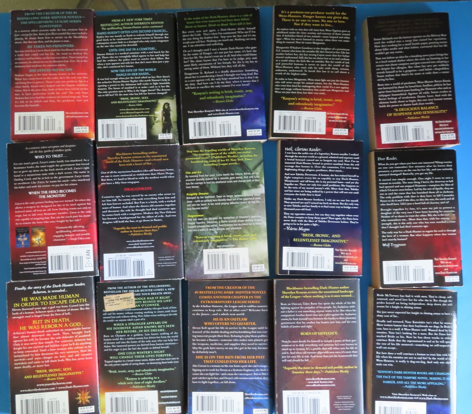 Sherrilyn Kenyon Dark Hunter League + Lot of 15 Mixed Titles