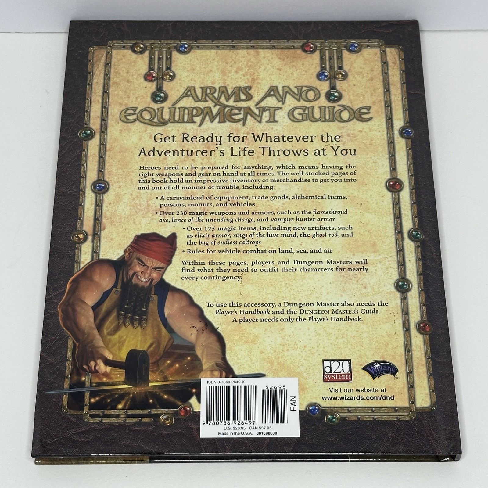 Wizards of the Coast Arms and Equipment Guide D&D 2003 Hardcover 3.5 Edition