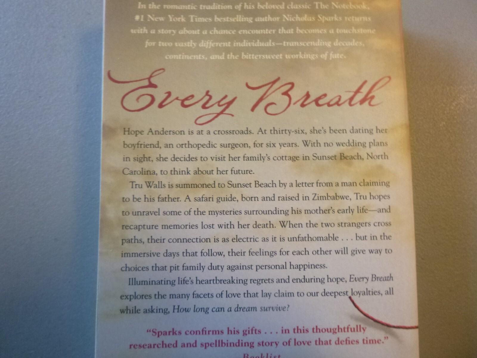 Every Breath by Nicholas Sparks