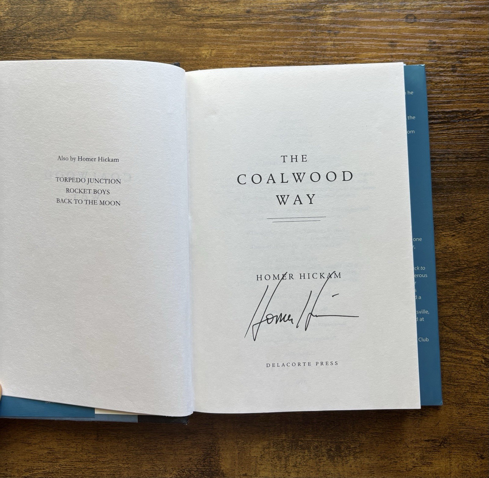 The Coalwood Way by Homer H. Hickam Jr. (2000, Hardcover) Autographed Copy