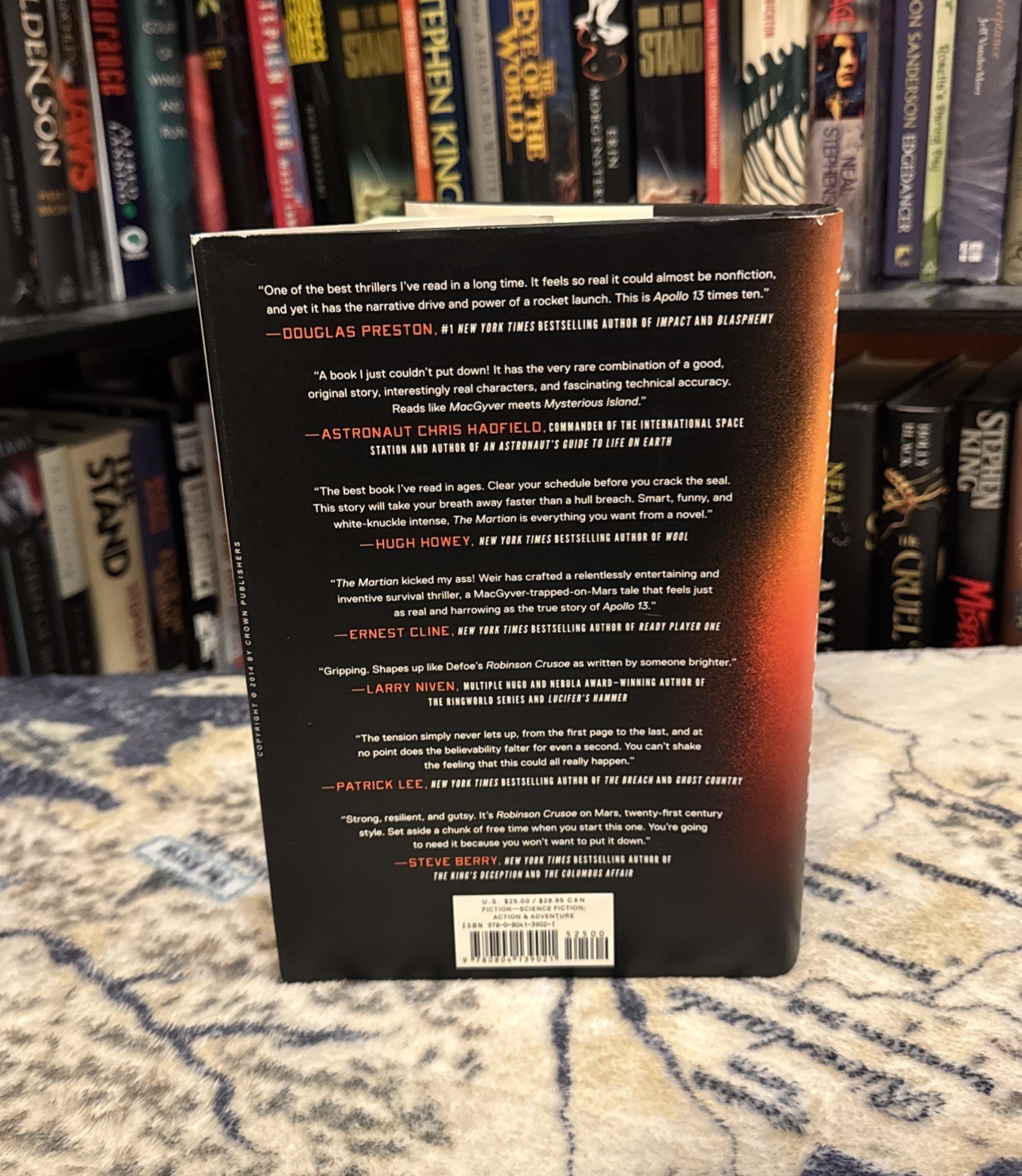 The Martian by Andy Weir (2014, Hardcover) First Edition/Late Print, VG, HCDJ