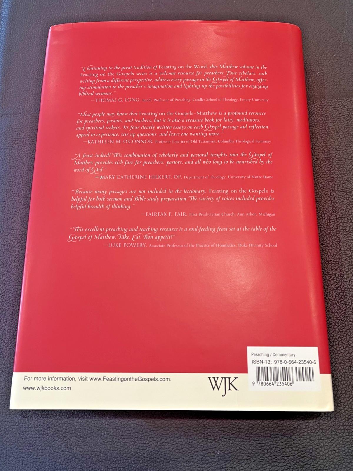 FEASTING ON THE GOSPELS Hardback Books WLK Set of 5