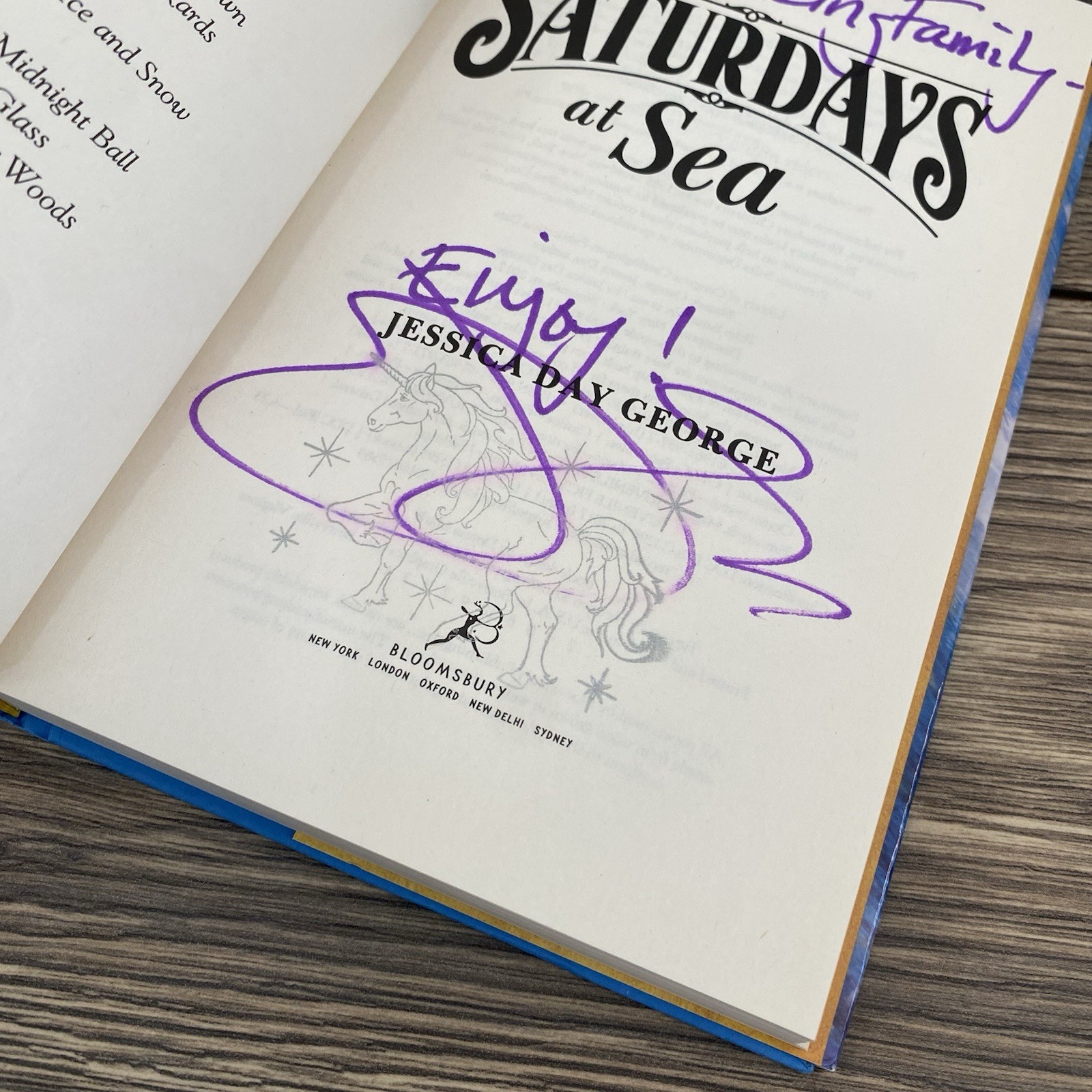 Book Series Set By Jessica Day George Set Of 5 Books Bloomsbury Signed