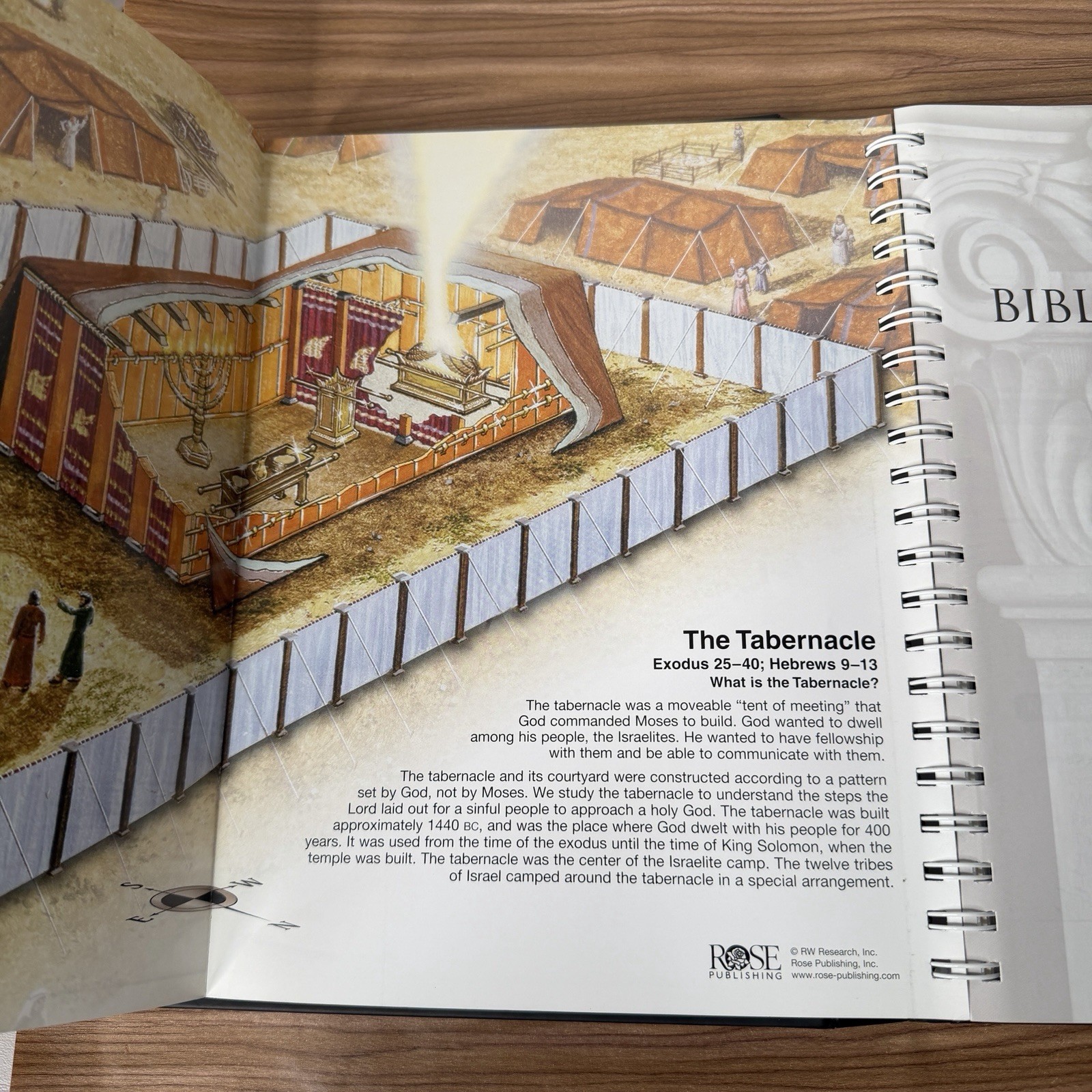 Rose Book of Bible Charts, Maps and Time Lines Full-Color Spiral Bound Foldout