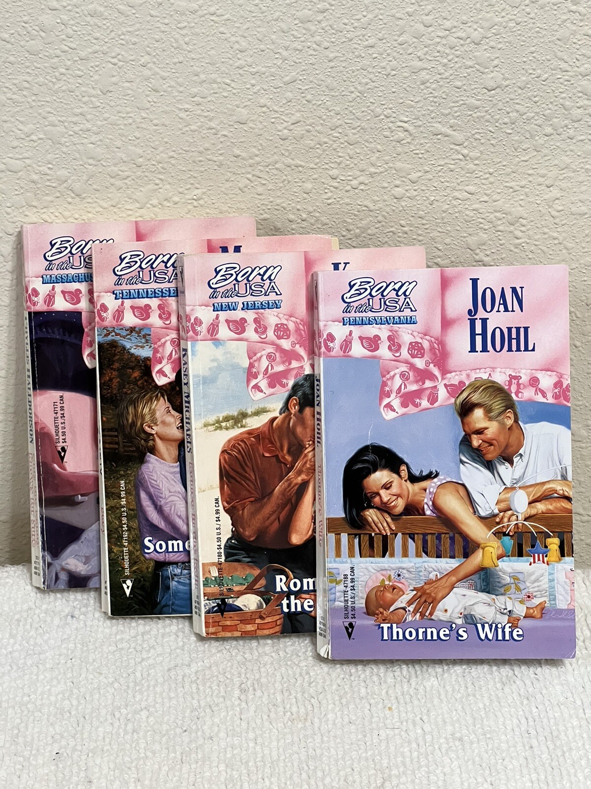 Silhouette Born In The USA Romance Series Lot 4 Paperback Books