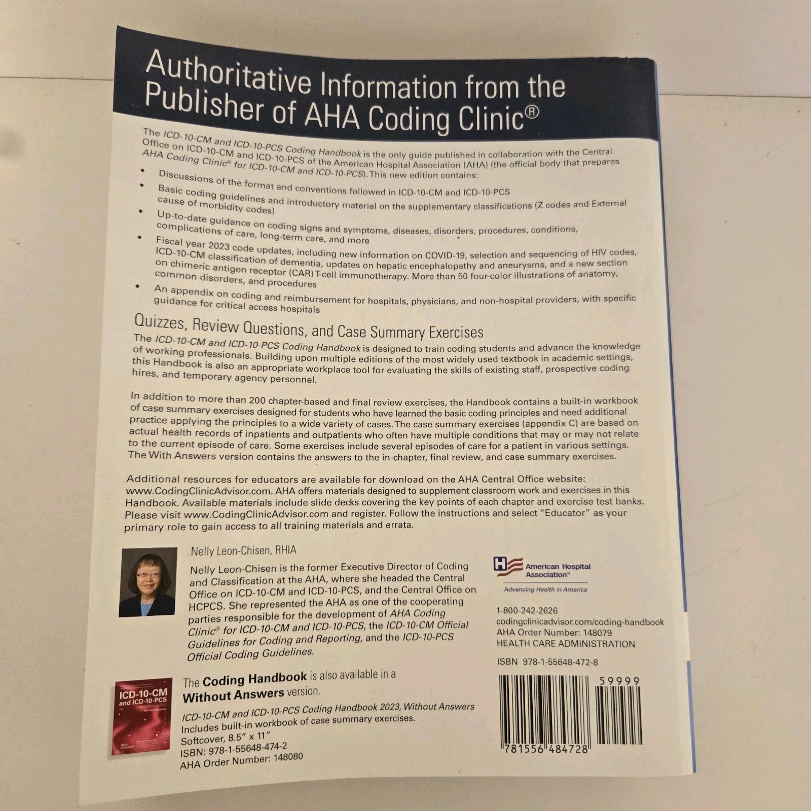 ICD-10-CM and ICD-10-PCS Coding Handbook 2023 Nelly Leon-Chisen w/ Answers