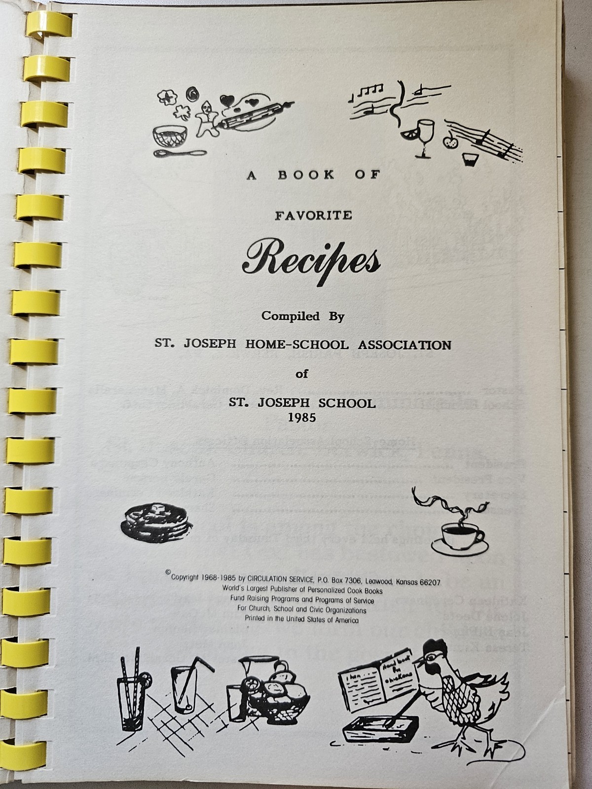 1985 Local Church Cookbook 190 Pages St. Joseph Church Berwick,PA.
