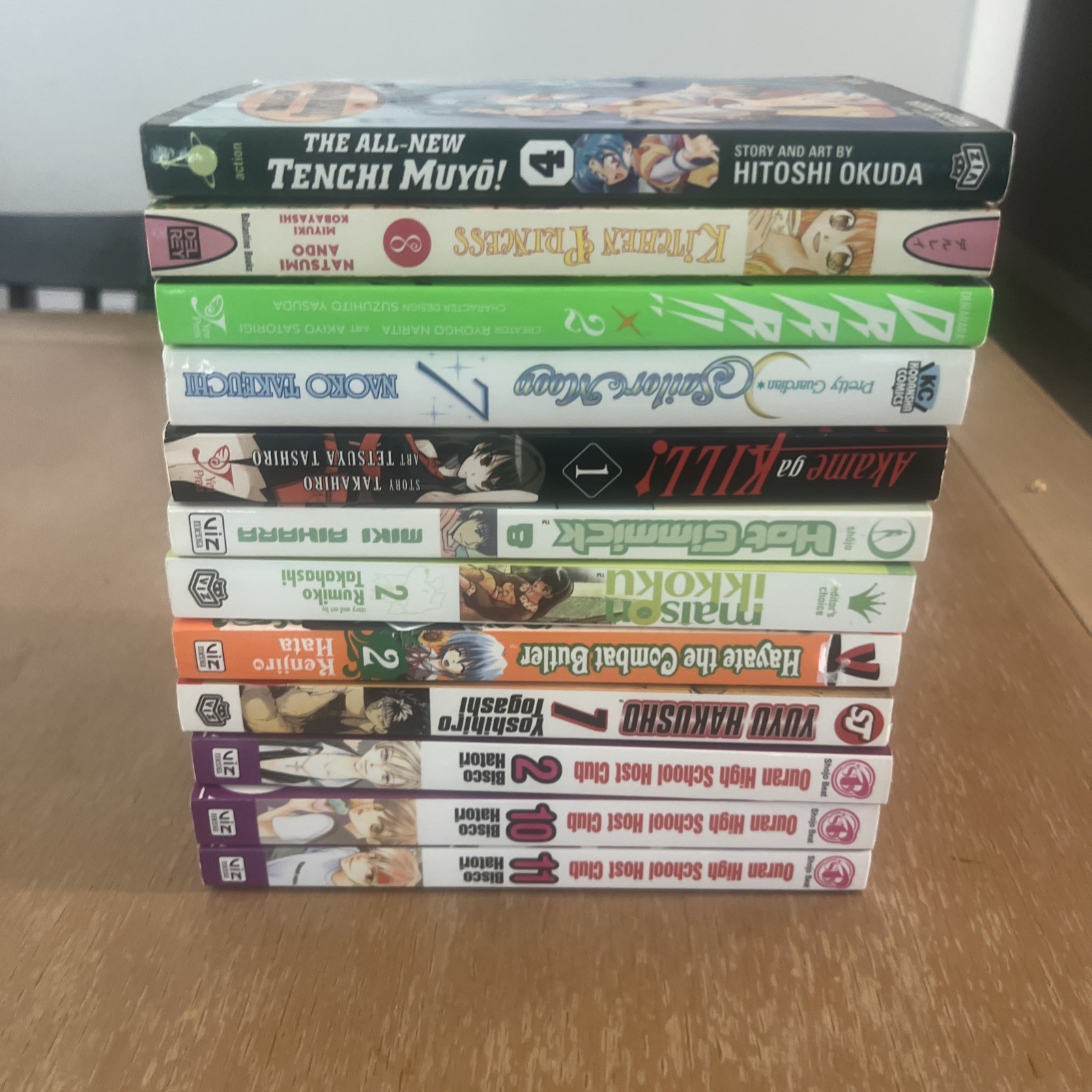 Lot Of 12 Various Manga Black & White Illustrated Graphic Novels Paperback Books