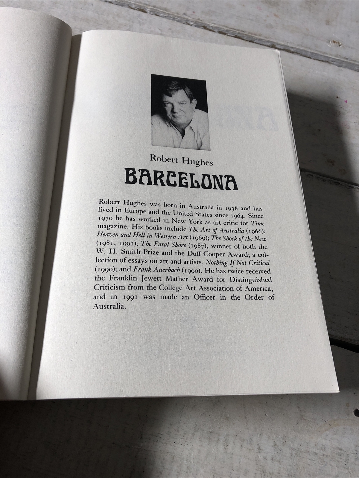 Barcelona Robert Hughes Paperback Art History Travel Culture Guide Book