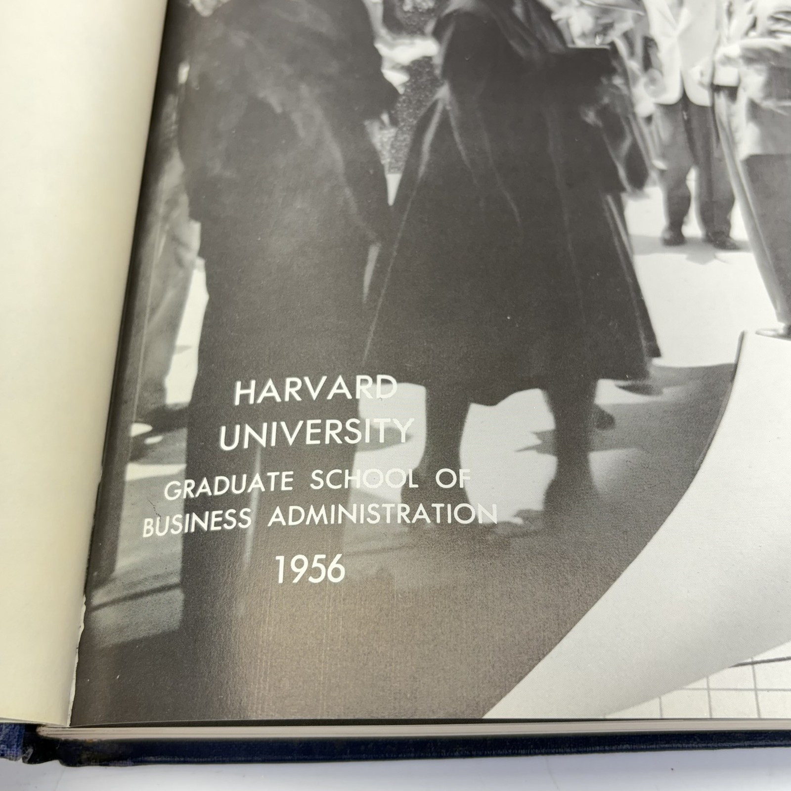 1956 Harvard Business School Annual Report Yearbook Vintage HBS Blue Hardcover