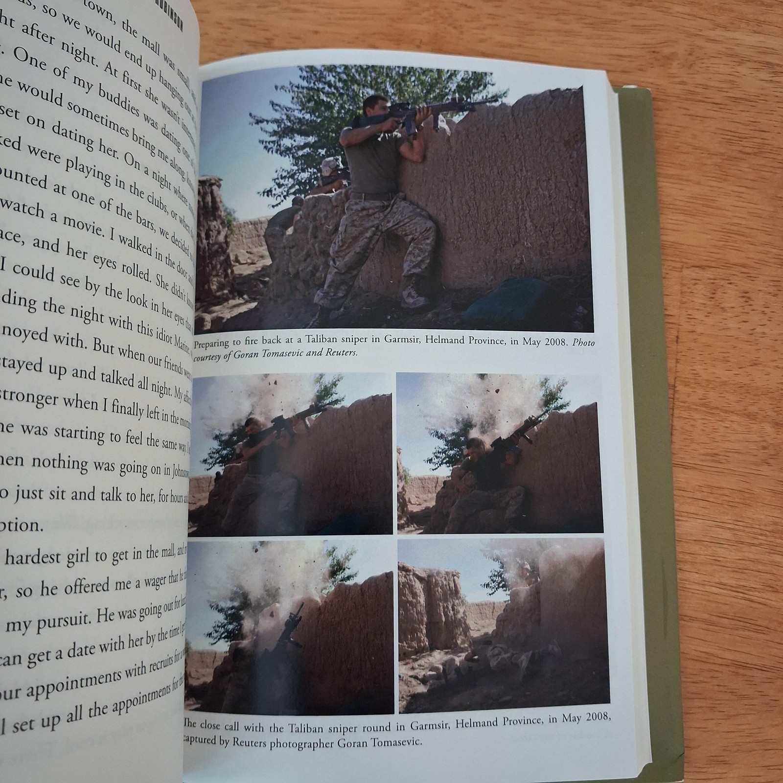 The Shot Marine War On Terror Bee Robinson Permuted Black HC DJ 1st Ed 2022 USA