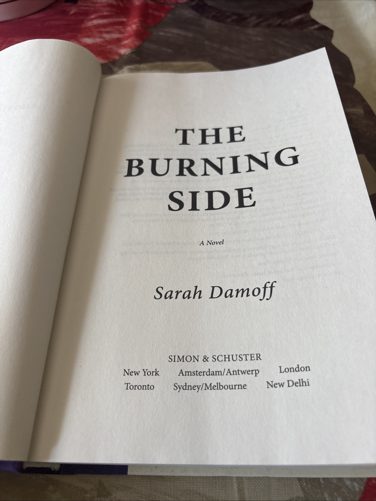 The Burning Side by Sarah Damoff (2026, Hardcover Book. Brand New