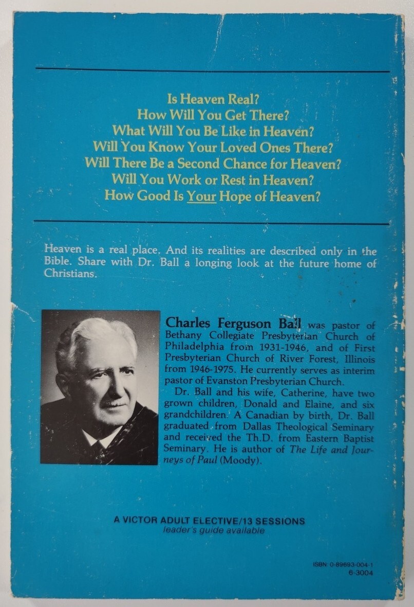 HEAVEN By Charles Ferguson Ball PB 1981 2nd printing