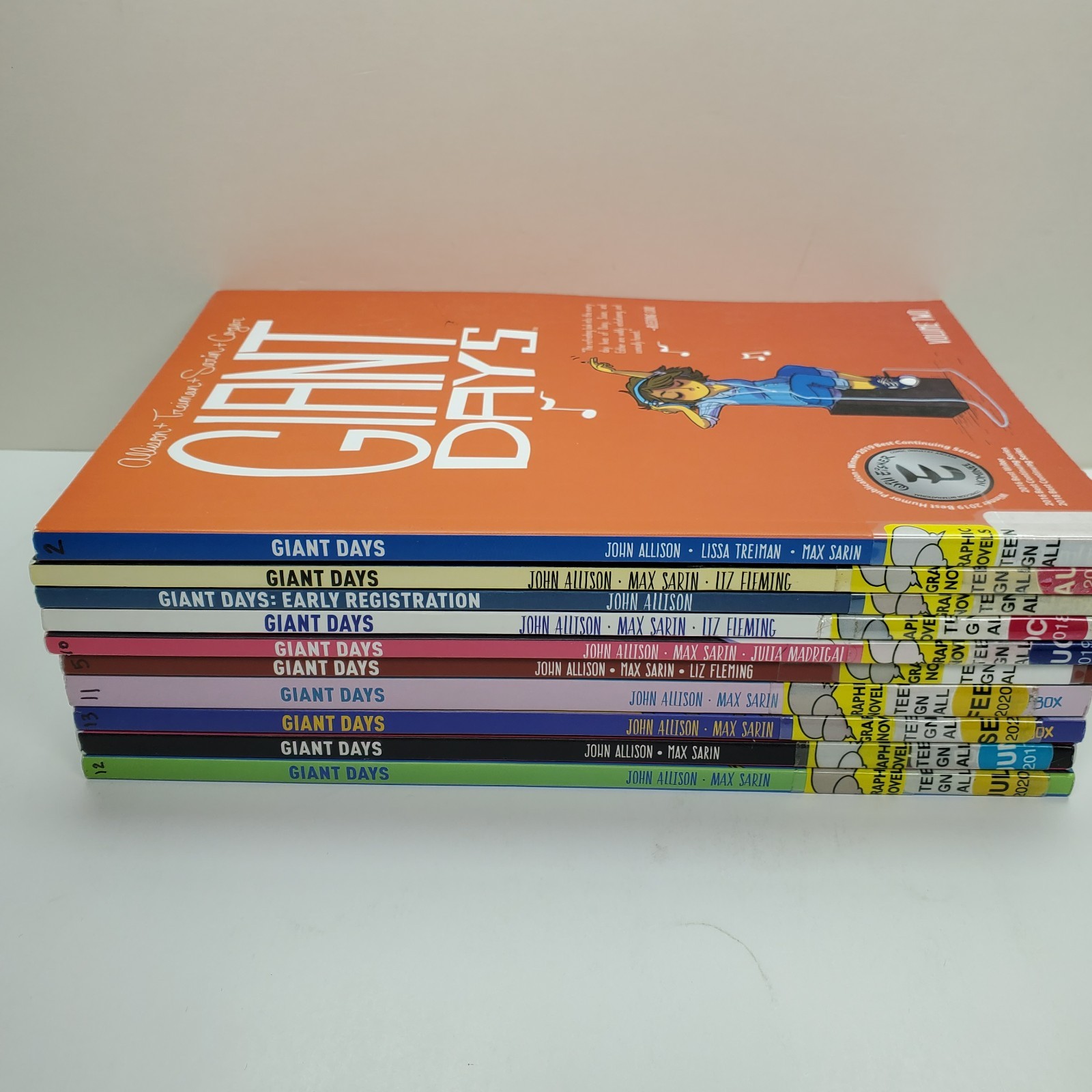 Giant Days Lot Of 10 Allison Graphic Novels Paperback Ex Library Set
