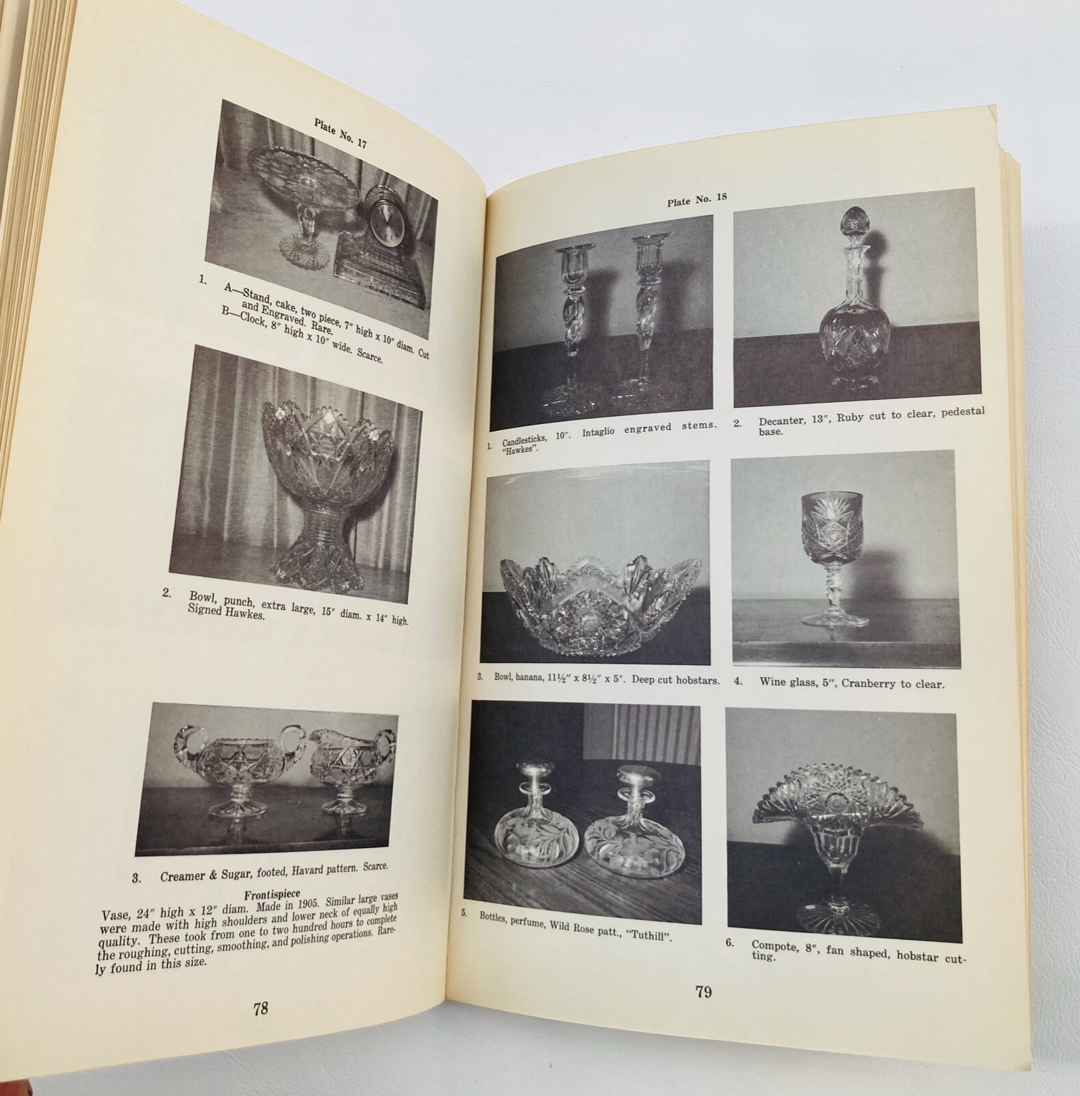 Cut Glass Handbook & Price Guide J F Hotchkiss 124 pages 2nd Ed Z