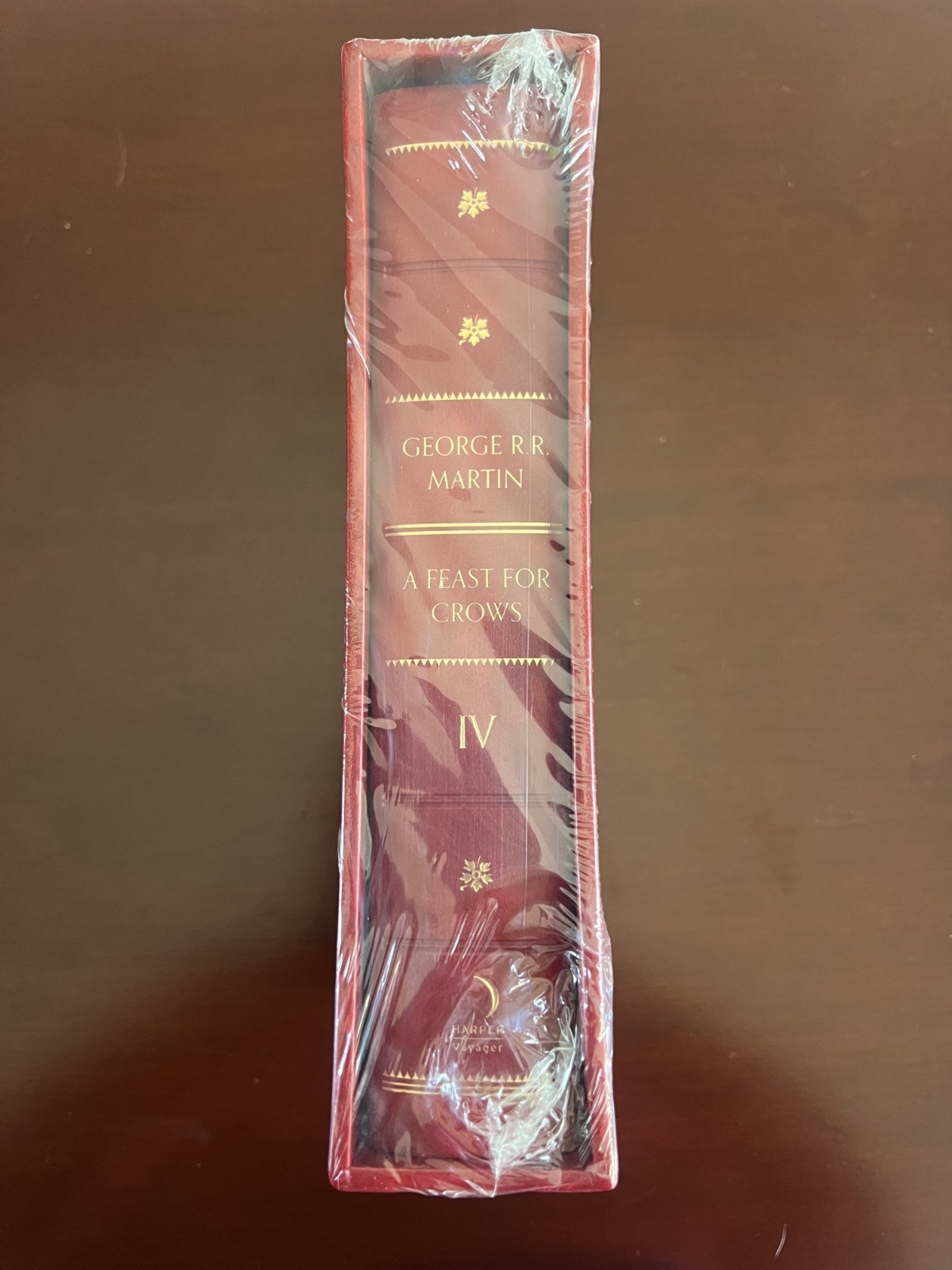 Harper Voyager ~ A Feast For Crows George RR Martin Red Leather Slipcase Edition