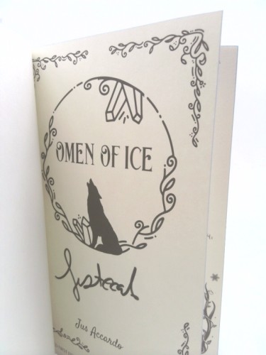 Omen of Ice (1st Ed, Signed) by Accardo, Jus