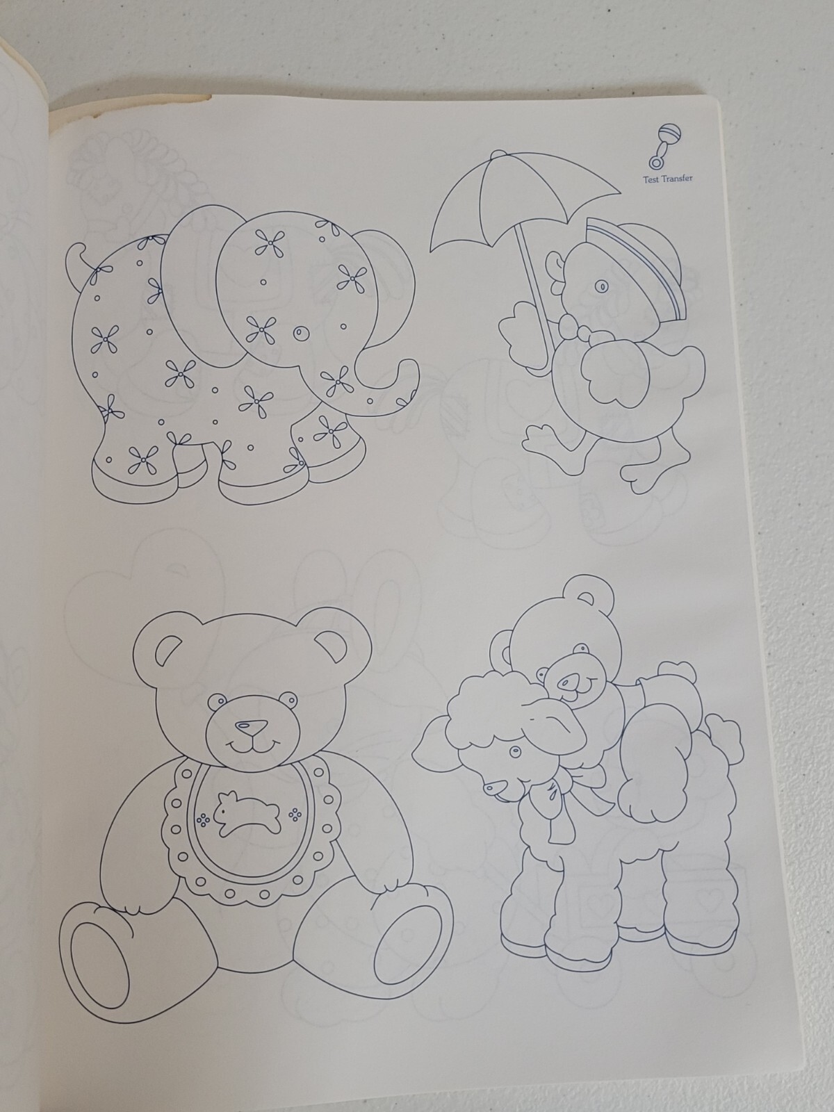 Leisure Arts Iron-On Transfers Leaflets – Santa, Hobby and Baby, 1996