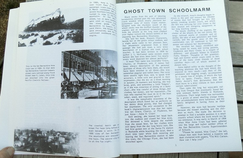 GHOST TOWN SCHOOLMARM (Anna Crain) by Tom Core. Mining Days Big Bear City, Calif