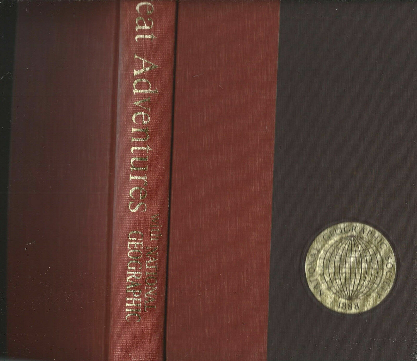 GREAT ADVENTURES WITH NATIONAL GEOGRAPHIC, 1993 HARDBOUND 504 PAGE BOOK,