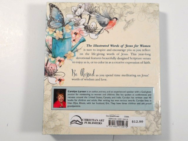 The Illustrated Words of Jesus for Women Daily Devotional Book 366 pages