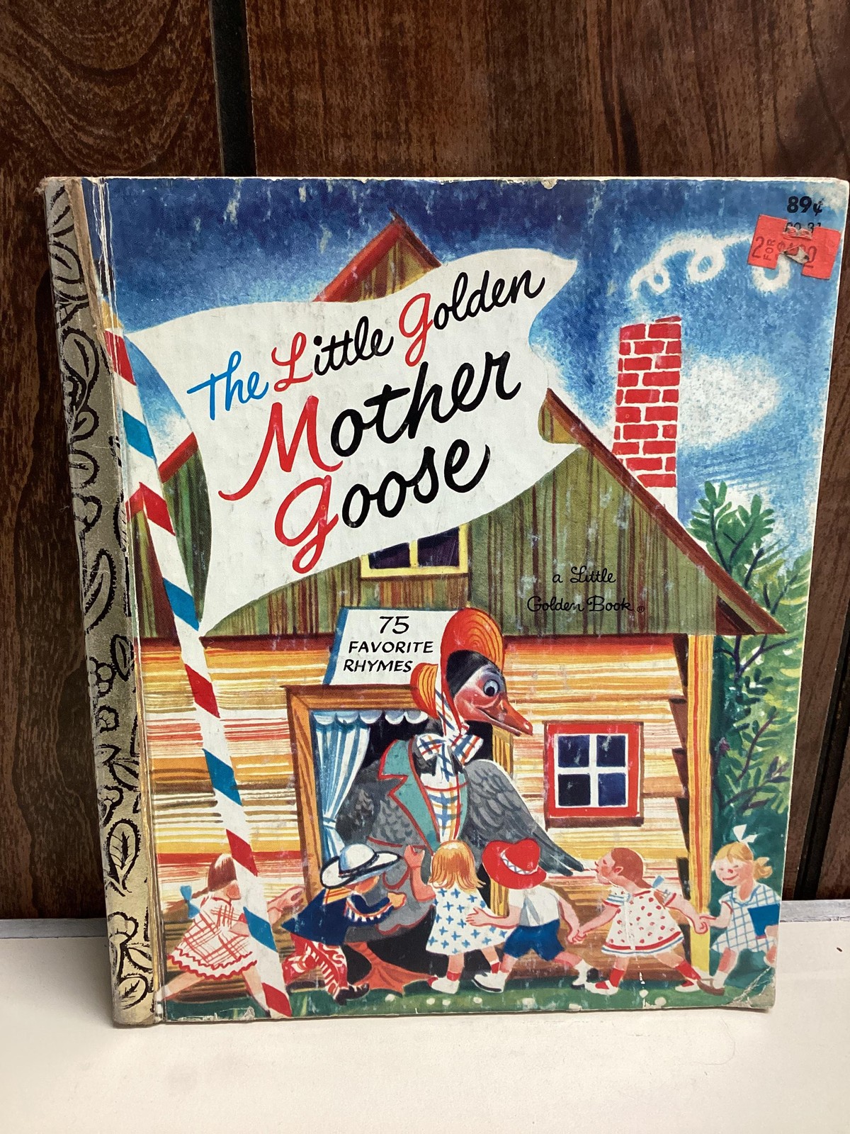 Vintage Little Golden Books Lot 7 Dumbo Mother Goose Trucks Elf Drum Porky