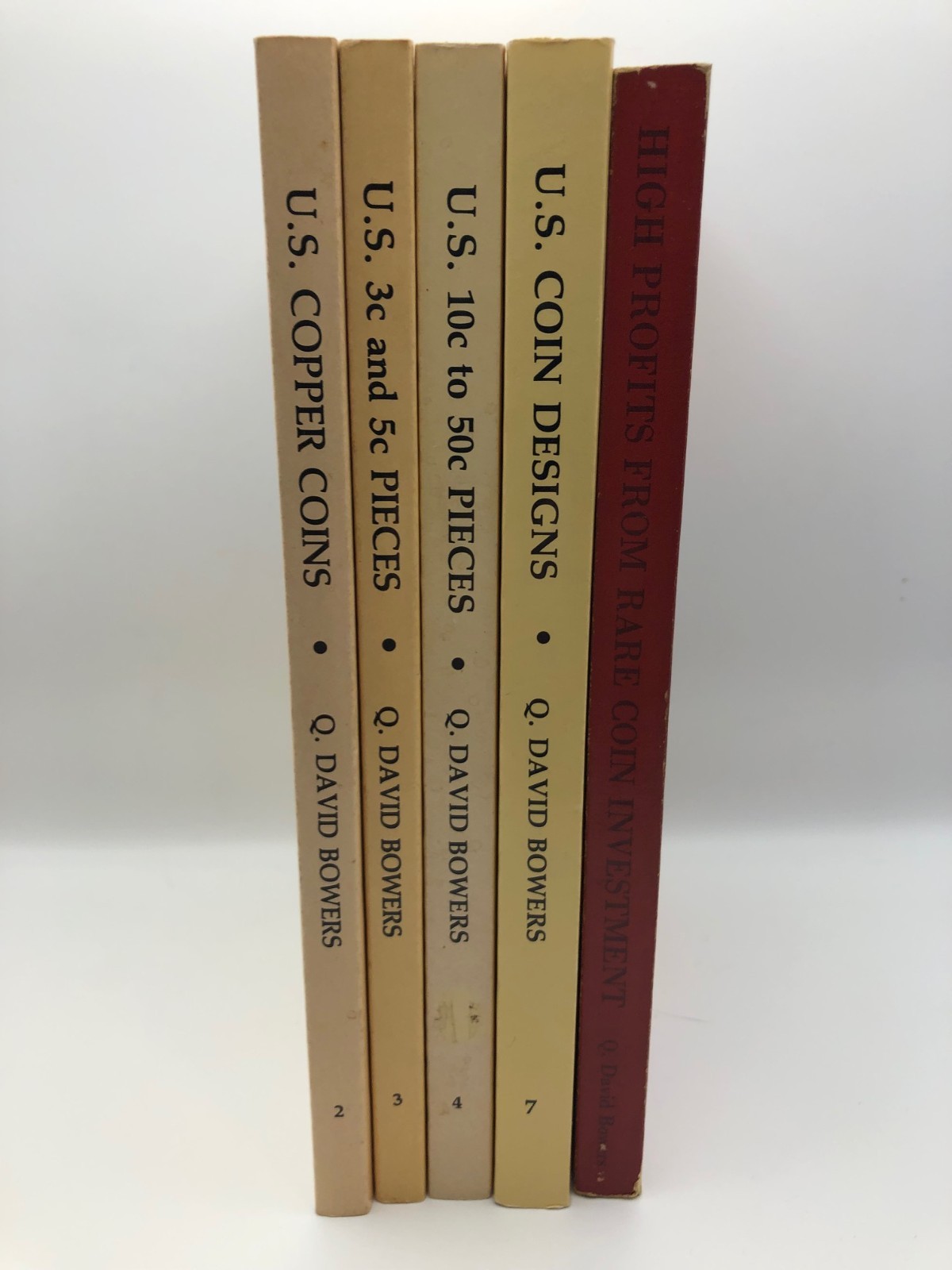 5 Softbound Q David Bowers Books #’s 2-3-4-7 & High Profits