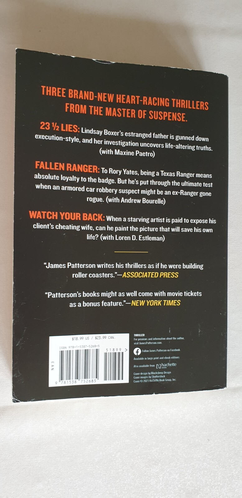 23 1/2 Lies (Women’s Murder Club) 2023, Trade Paperback Book by James Patterson