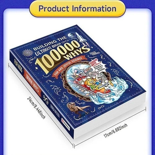 Children’s Encyclopedia 100000 Whys Kids Book Ages 6-12 Extracurricular Reading