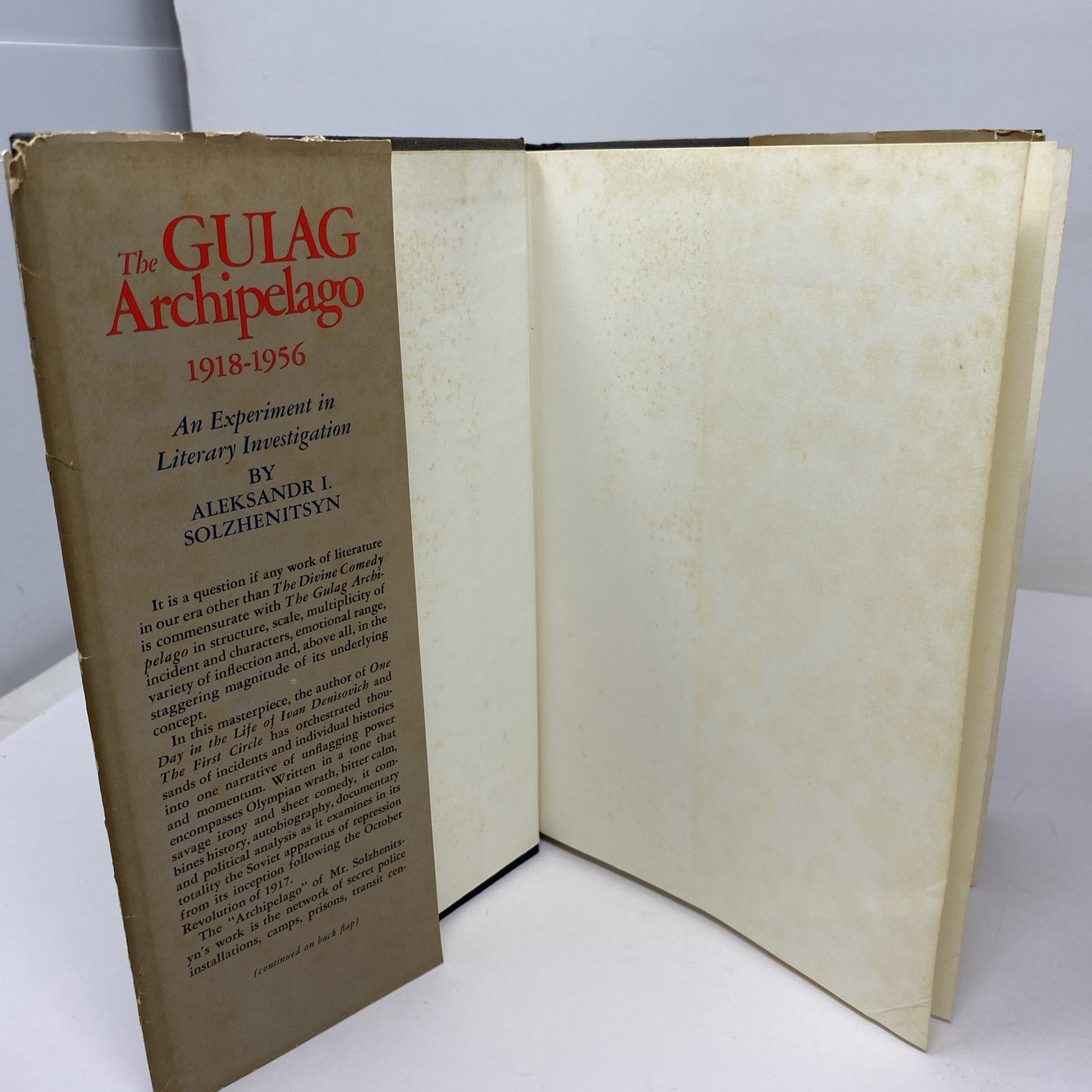 The Gulag Archipelago Volumes 1 & 2 Harper & Row HC – Both Book Club Editions