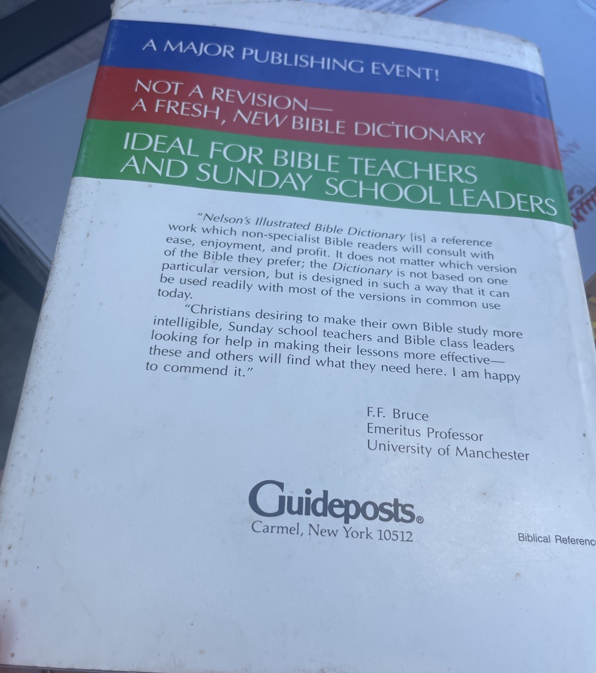 Vintage Nelson’s Illustrated Bible Dictionary Hardcover 1986