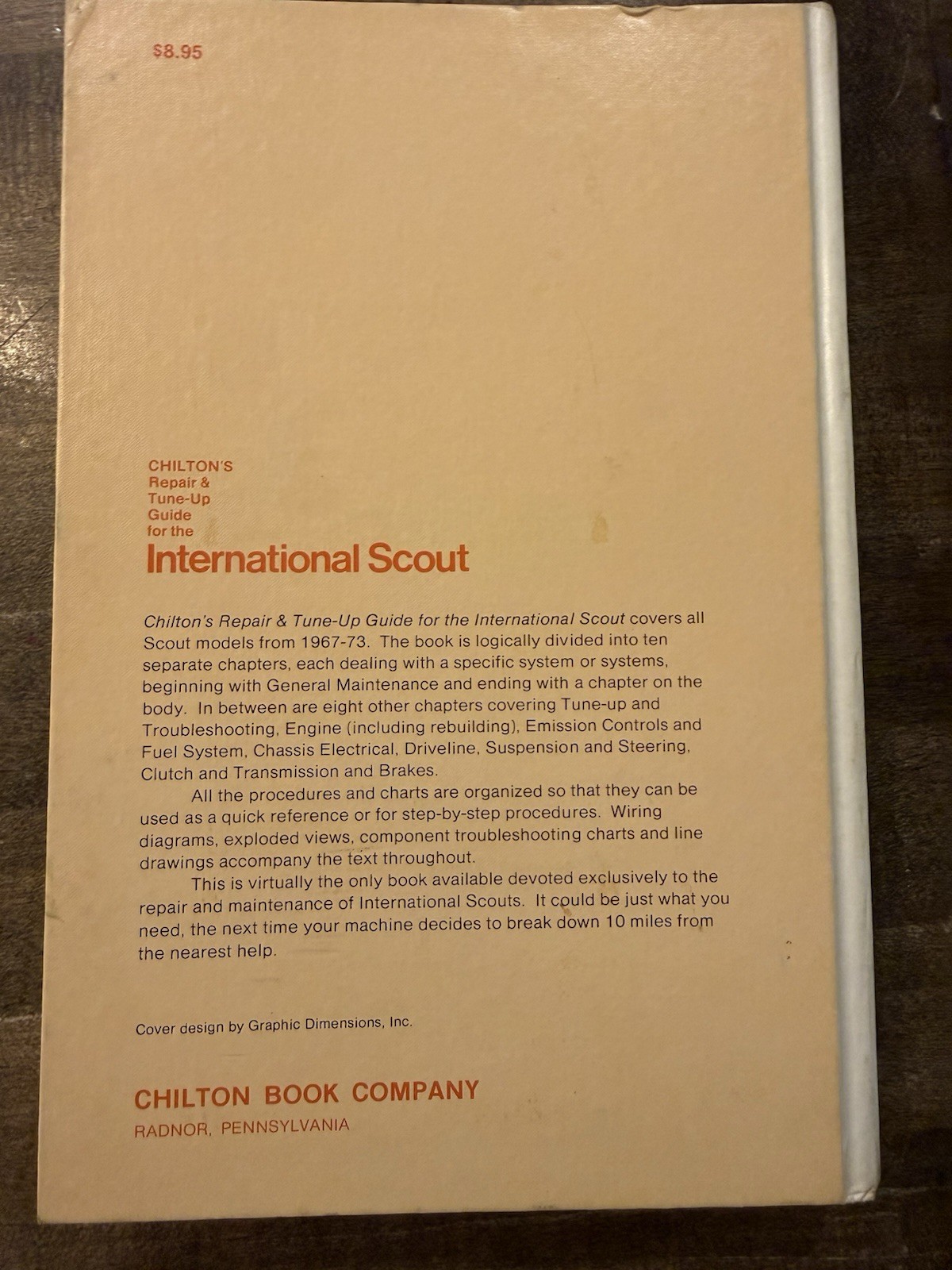 HC Chilton’s Repair and Tune-Up Guide 1967-73 International Scout