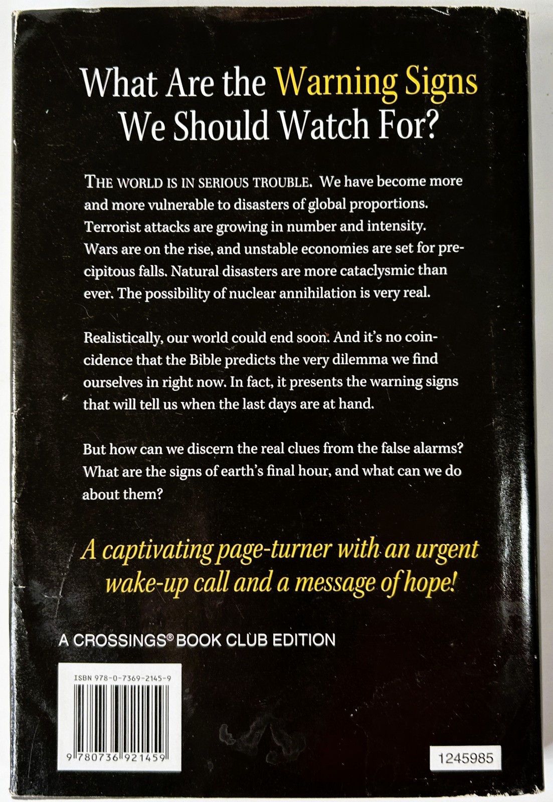 Global Warning Are We on the Brink of World War III? by Tim LaHaye Ed Hindson HC