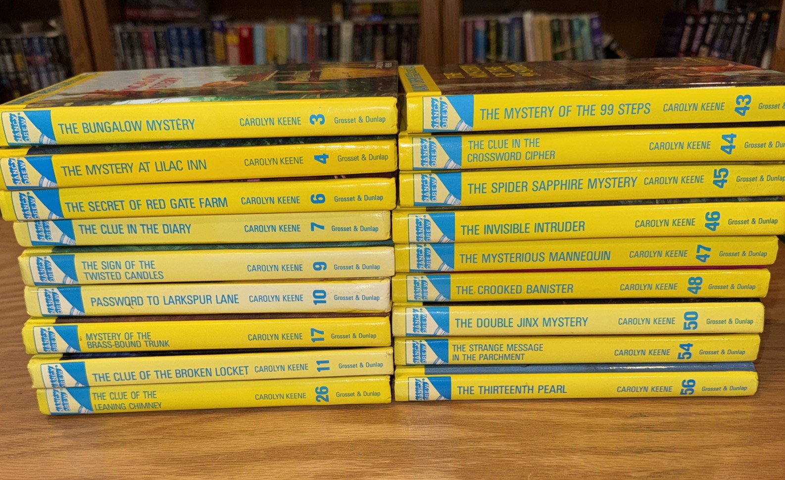 Nancy Drew Mystery Flashlight Series lot 24 glossy hardcover books Carolyn Keene
