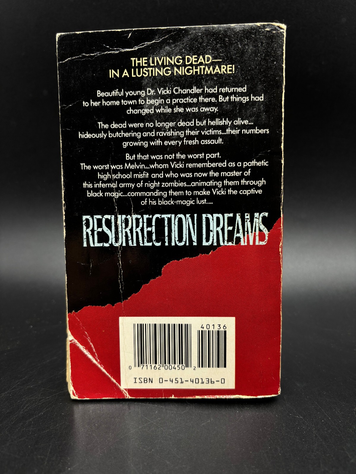 Richard Laymon RESURRECTION DREAMS vintage 1989 1st prtg PB one loose page