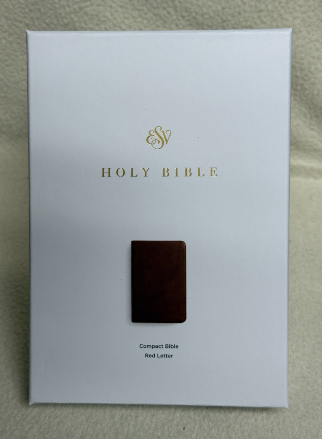 Holy Bible : ESV Compact Bible TruTone, Brown, Red Letter Edition