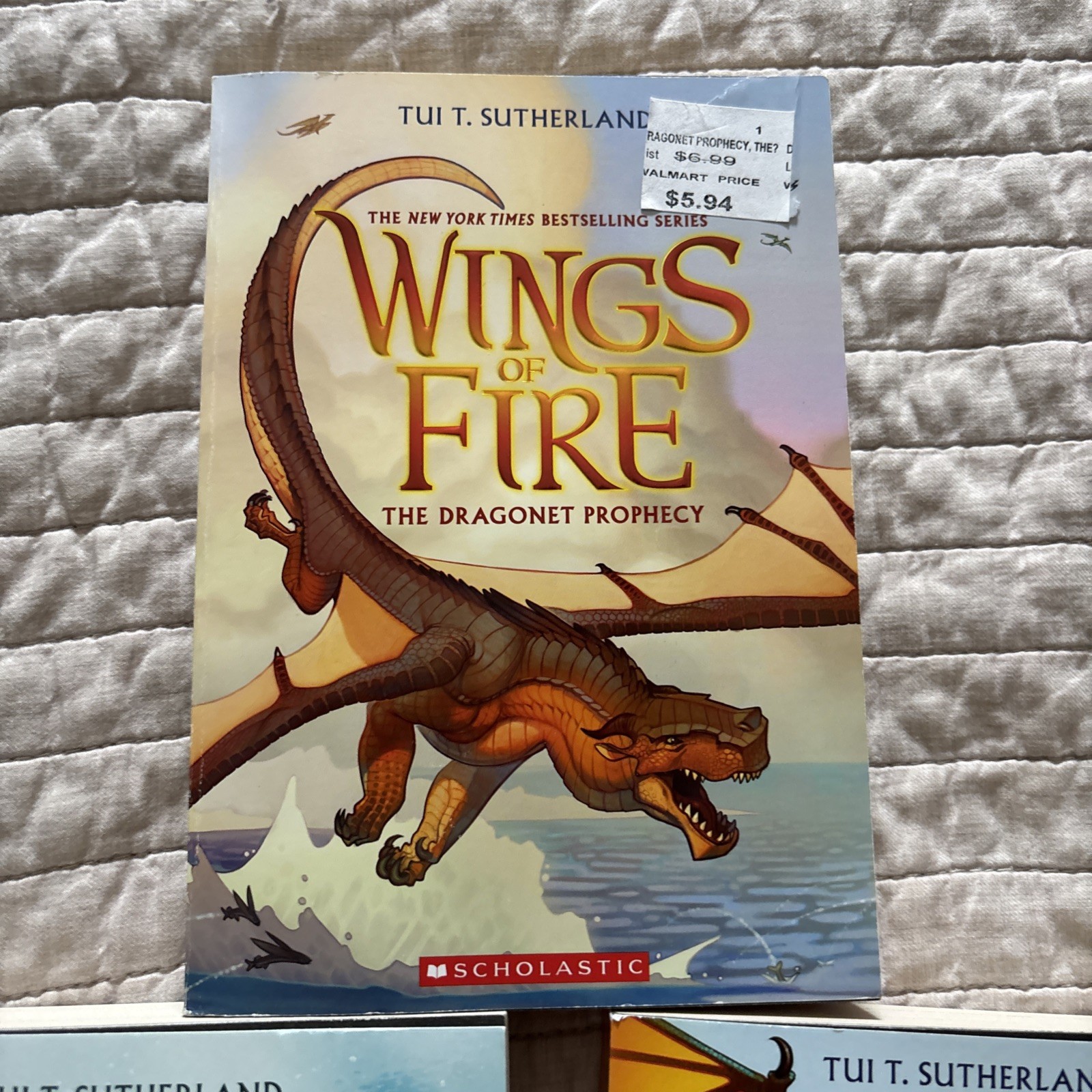 Lot of 3 Wings of Fire Books Tui T. Sutherland Mixed HC/PB Books 1-3