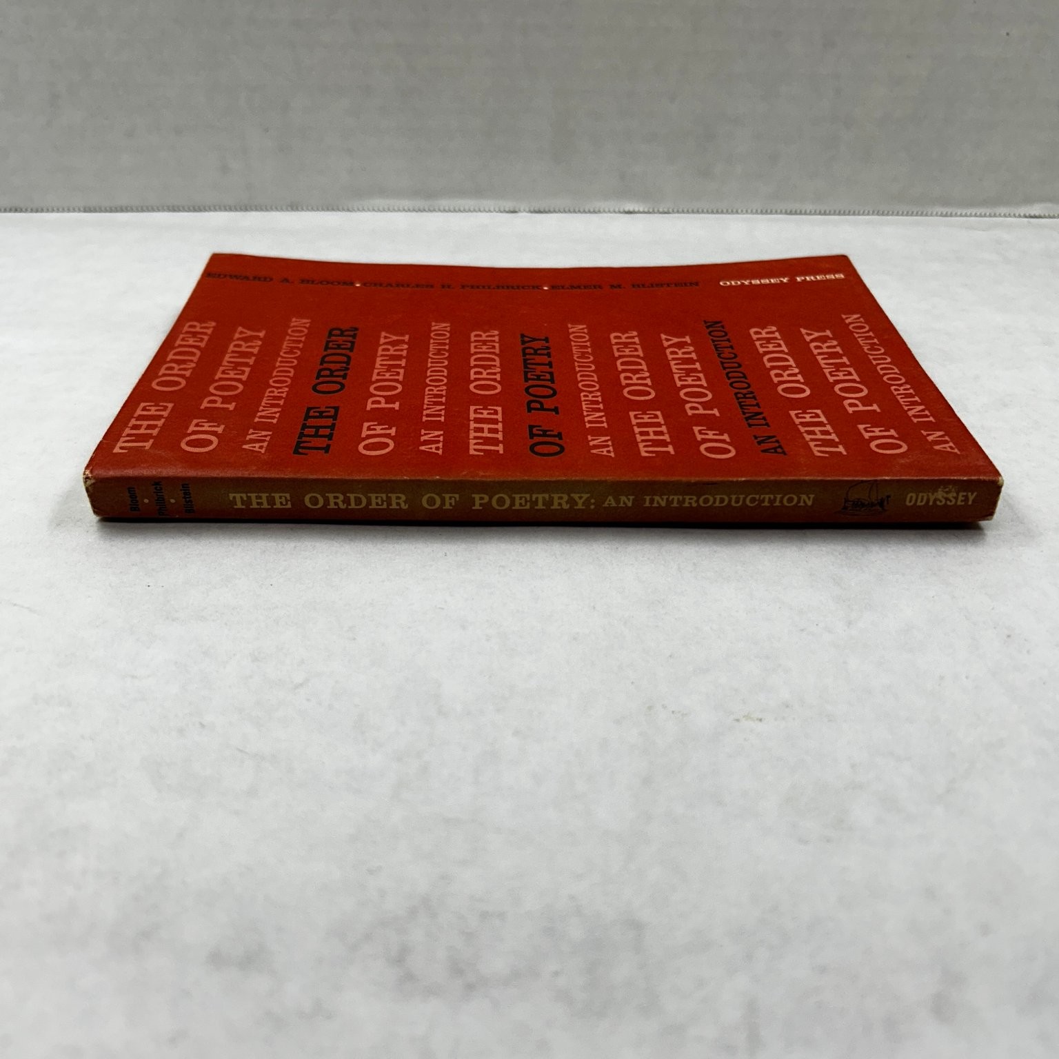 The Order of Poetry Bloom Philbrick Blistein 1961 First Printing