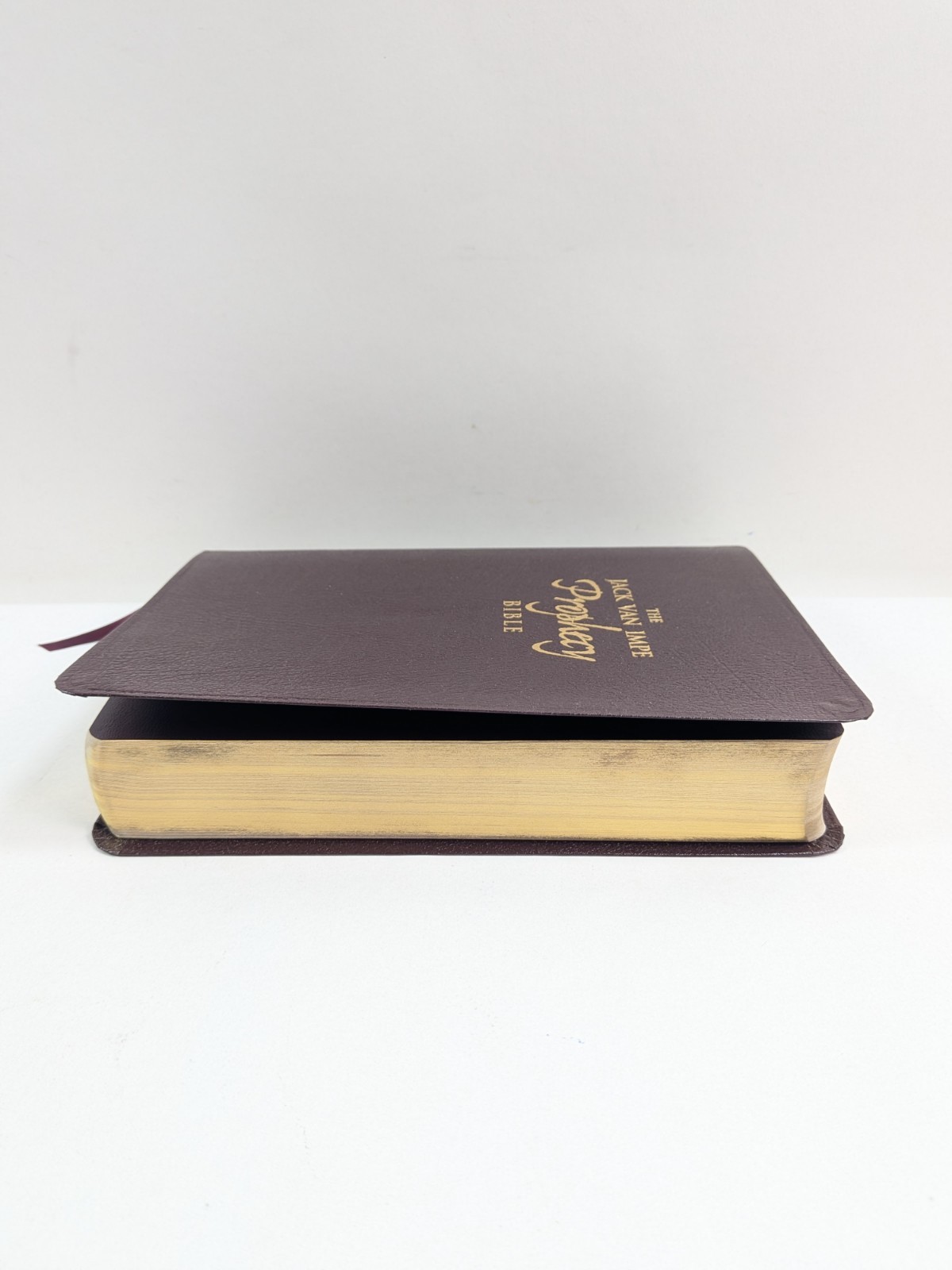 KJV Jack Van Impe Prophecy Bible Burgundy Leather Red Letter Limited Special Ed.