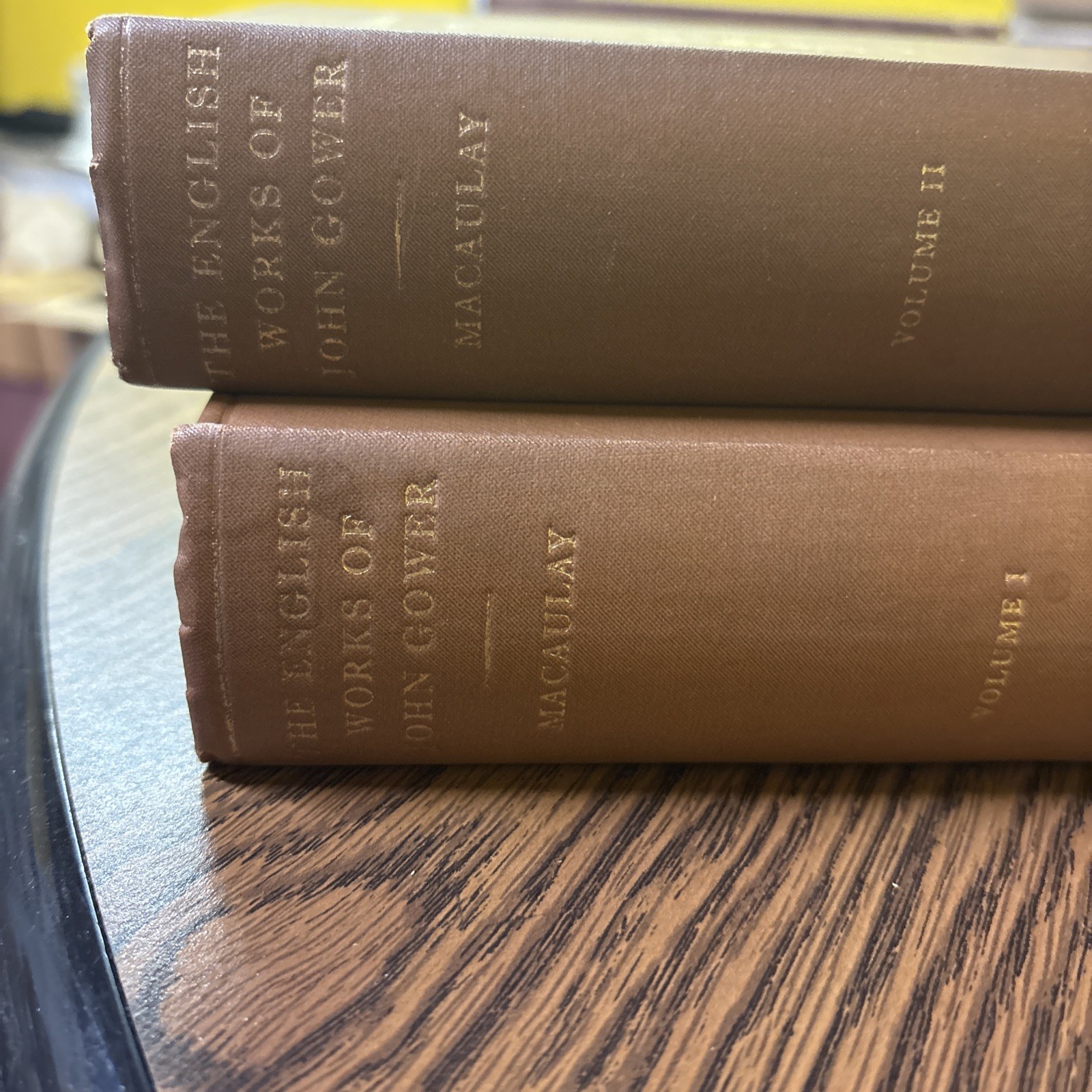 The English Works of John Gower Volumes 1 & 2 1957 Early English Text Society