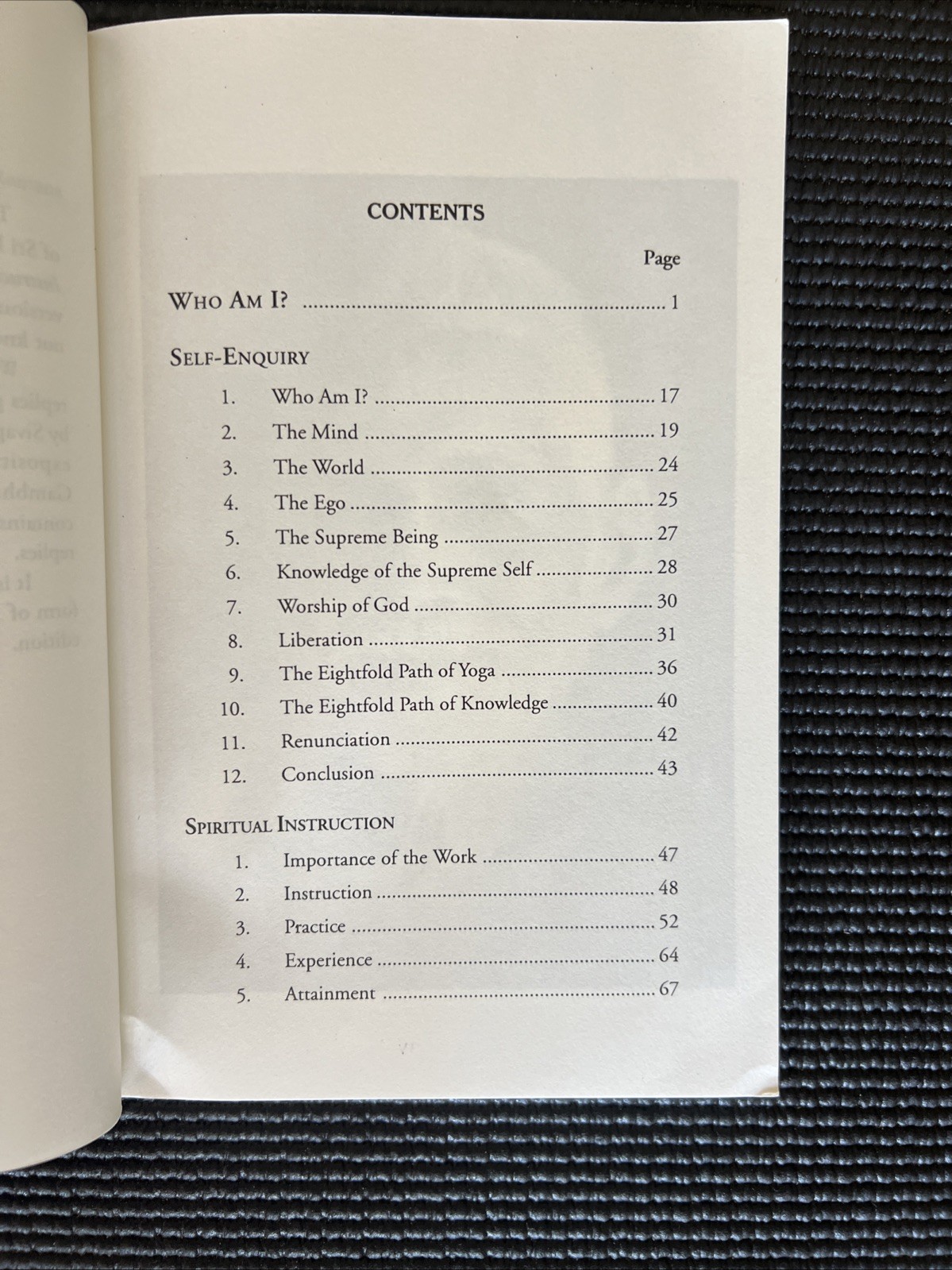 Sri Ramana Maharshi’s Words of Grace Self Inquiry & Who Am I Teachings Book