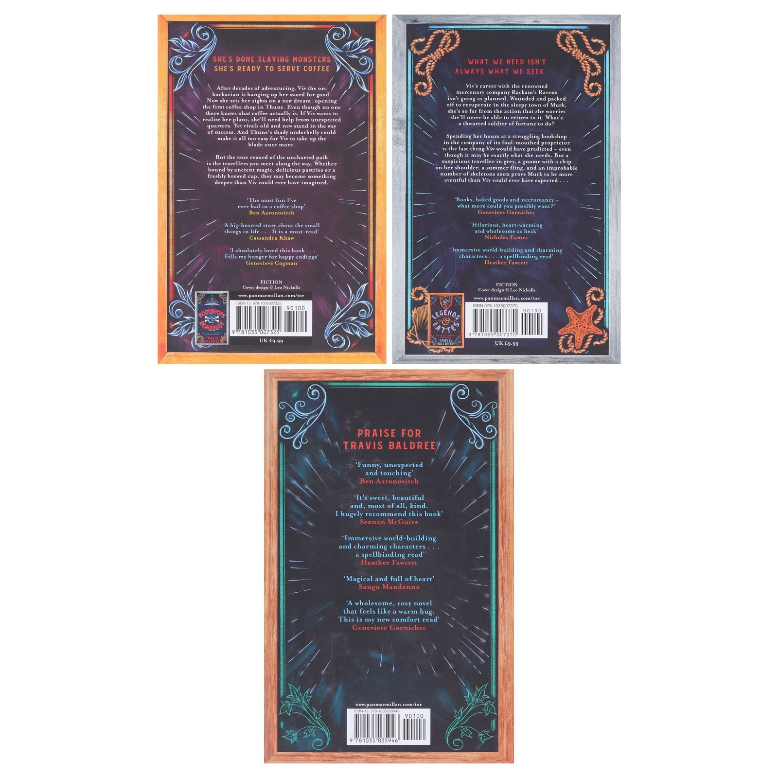 Legends & Lattes Series by Travis Baldree 3 Books – Fiction – Paperback/Hardback