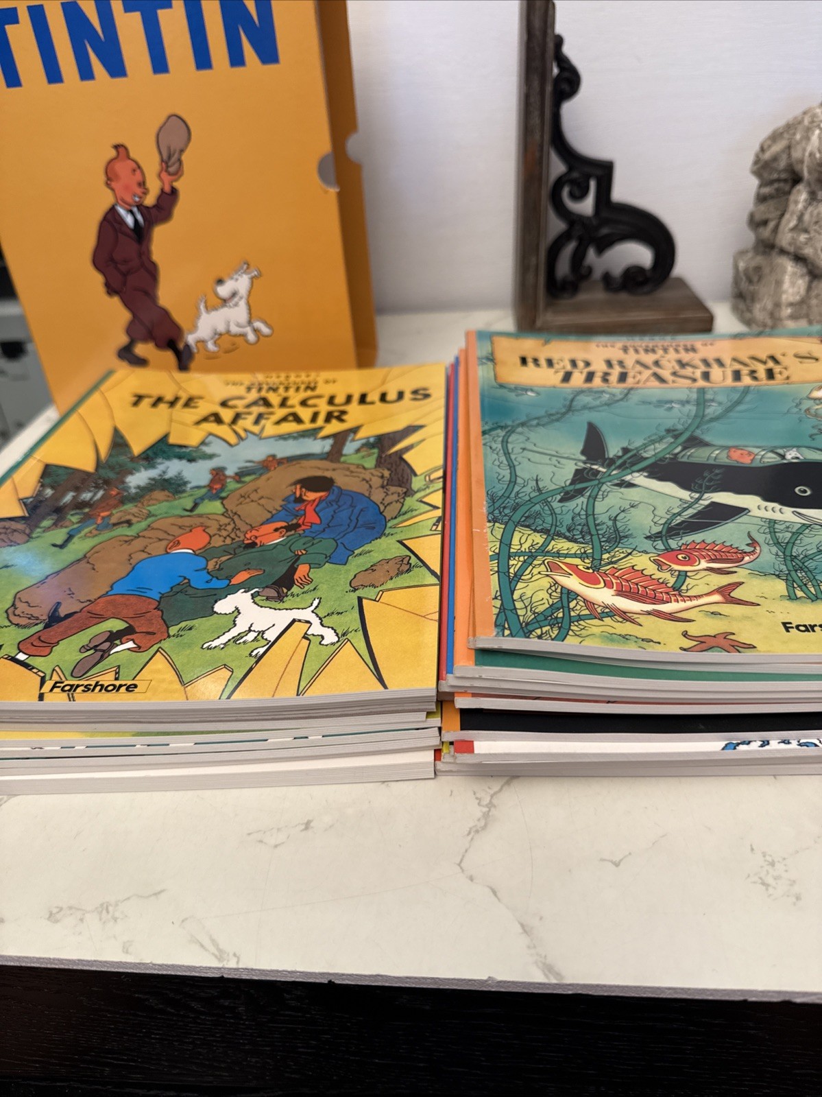 The Adventures of Tintin 23 Book Complete Collection Box Set Full Edition Herge