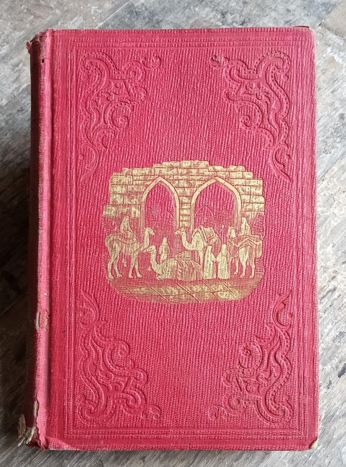 The Sacred Plains ~1856 Antique HC~ Headley Bible Geography Buffalo NY Illust