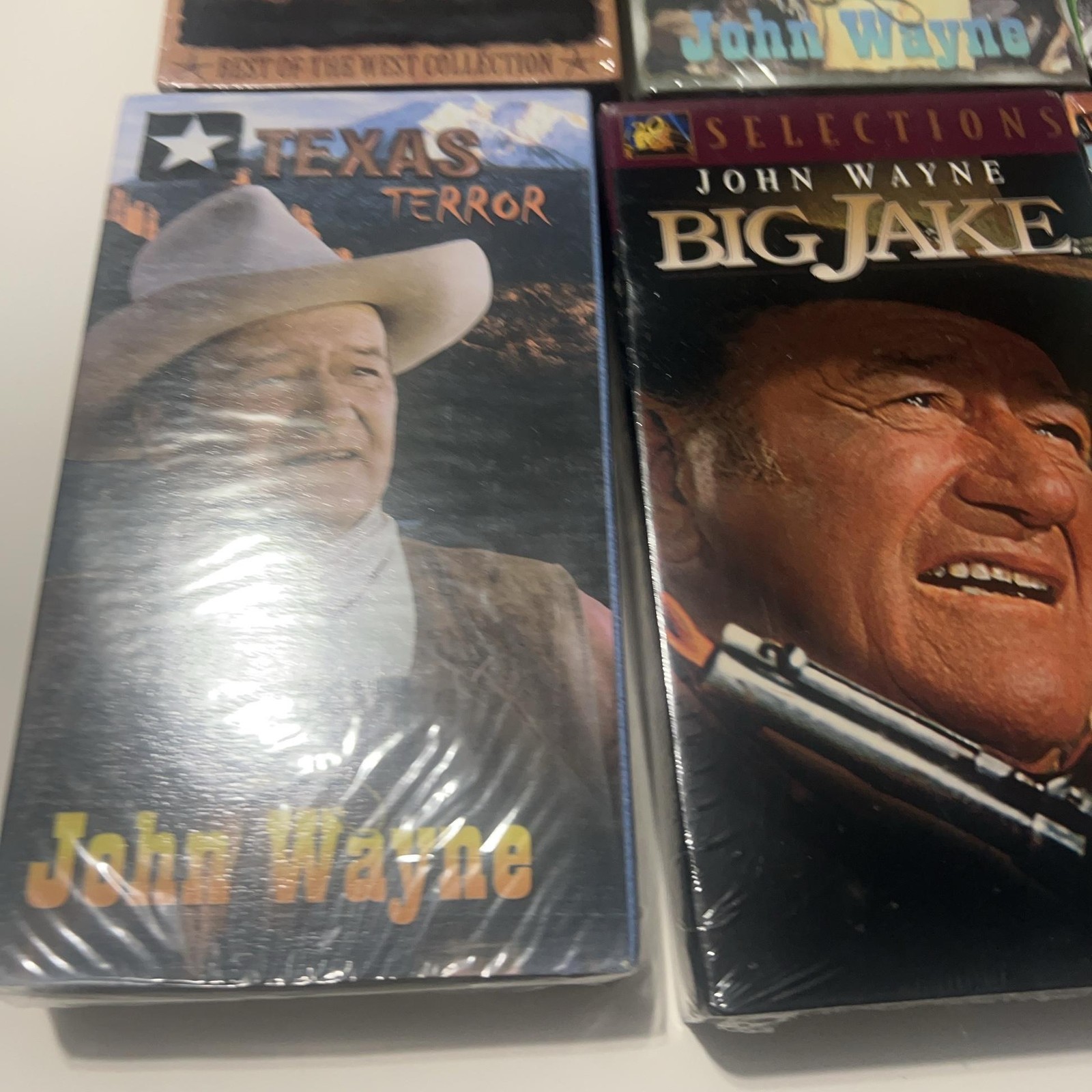 Vintage John Wayne VHS Lot Of 9 sealed El Dorado Rio Bravo Big Jake Sagebrush