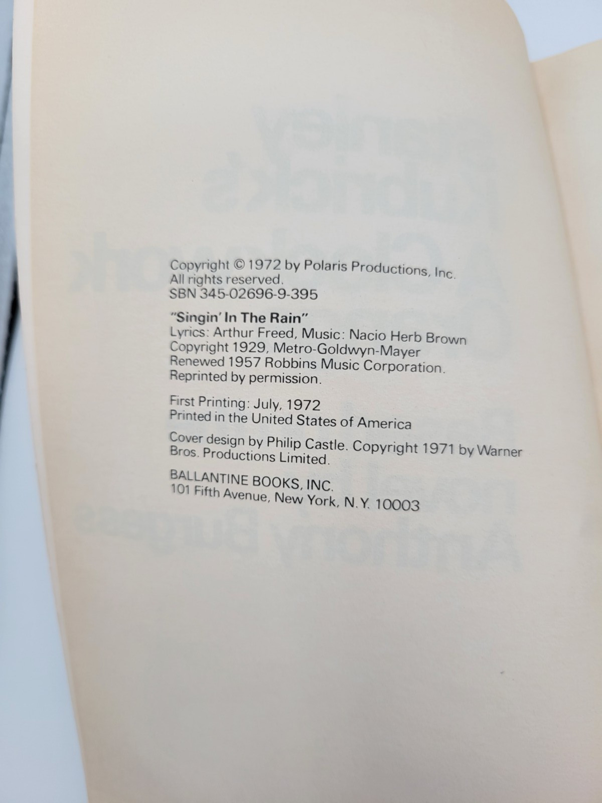 A Clockwork Orange VHS & Book Ballentine Paperback 1970s Stanley Kubrick’s